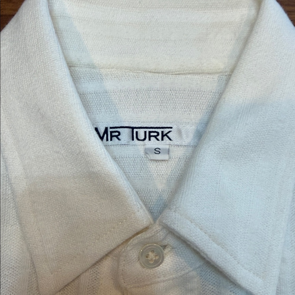 Mr. Turk White Eyelet Button Down Shirt - Picture 2 of 4